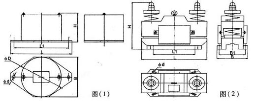 電磁倉壁振動(dòng)器外形圖